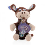 Nuby Peluche Avec Sucettes Symétrique Naturel Flex +0 Mois ID5853