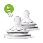 Philips AVENT 2 Tétines Natural Slow +1m scf042/27